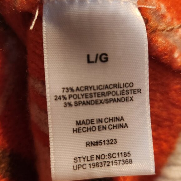 Vince Camuto multi-fabric Autumn pumpkin pattern medium weight sweater - Picture 4 of 5